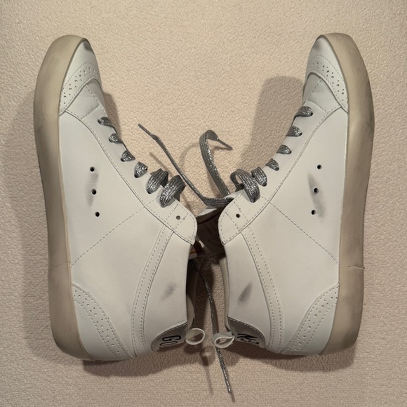 Golden Goose White and Black Sneakers - Picture 2 of 9